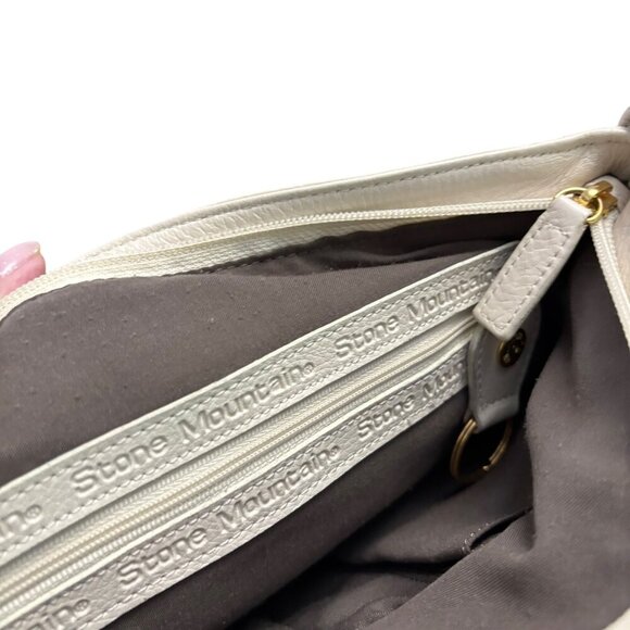 STONE MOUNTAIN Vintage Hobo Shoulder Bag Multiple Openings Pockets Excellent! - Picture 7 of 9